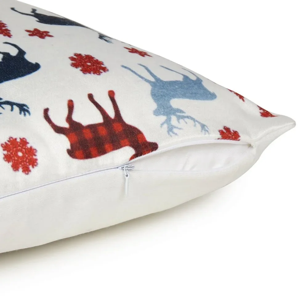 Oussum Christmas Decorative Animal Digital Print Cushion Pillow Cover for Home